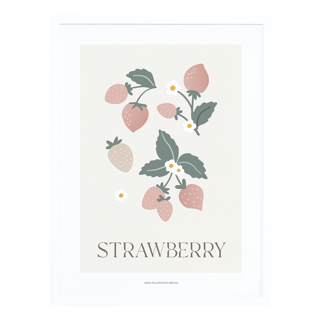 Strawberry Lilipinso poster 30 x 40 cm