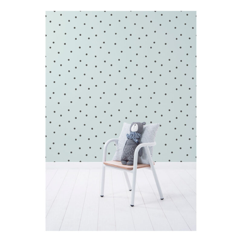 Playful Dots Morning Mist Background Lilipinso kinderbehang 50 cm x 10 m