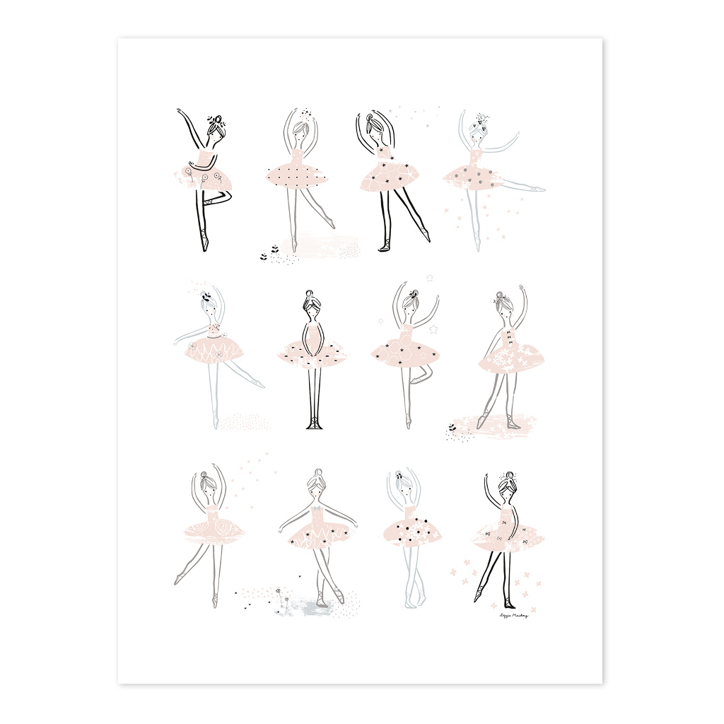 Ballerinas Lilipinso poster 60 x 80 cm