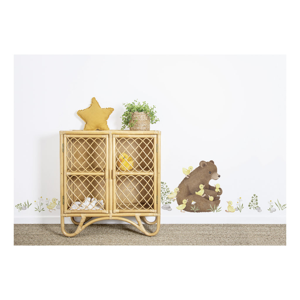 Bear & Baby Ducks Lilipinso muursticker decoratie m