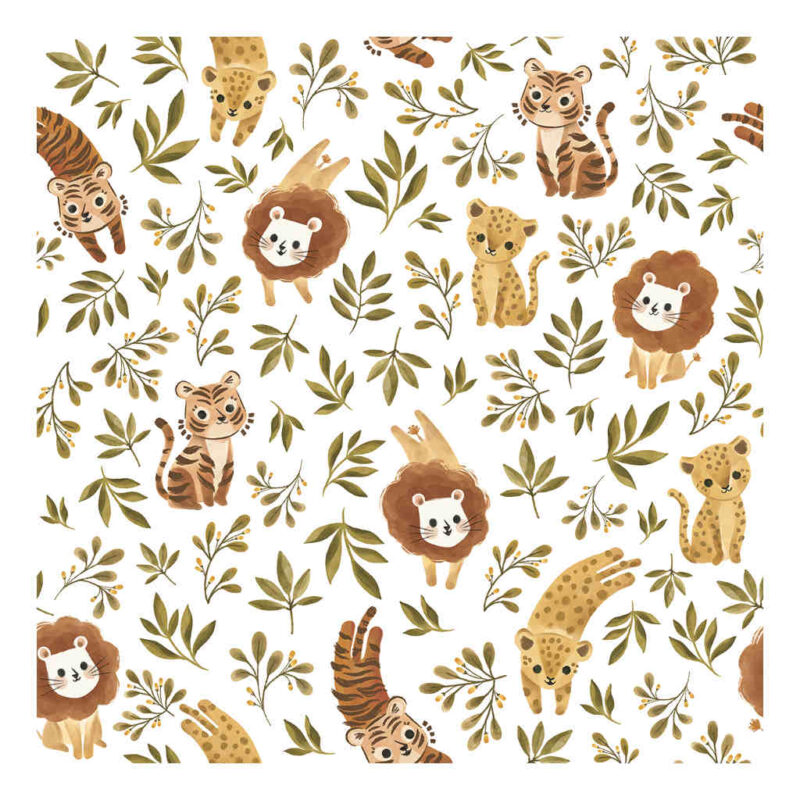 Jungle Trio Lilipinso kinderbehang 50 cm x 10 m