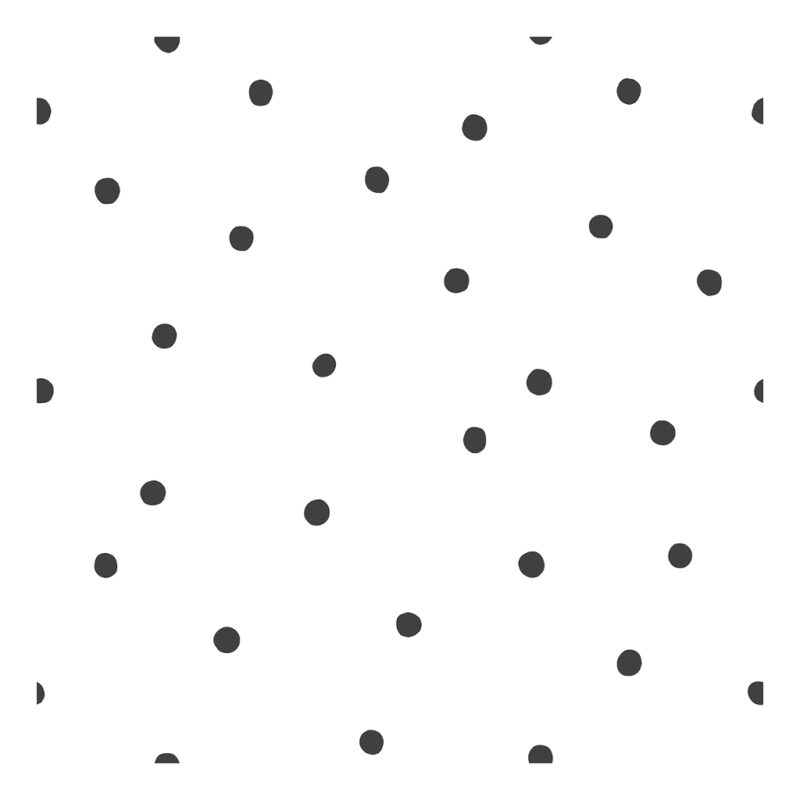 Playful Dots White Background Lilipinso kinderbehang 50 cm x 10 m