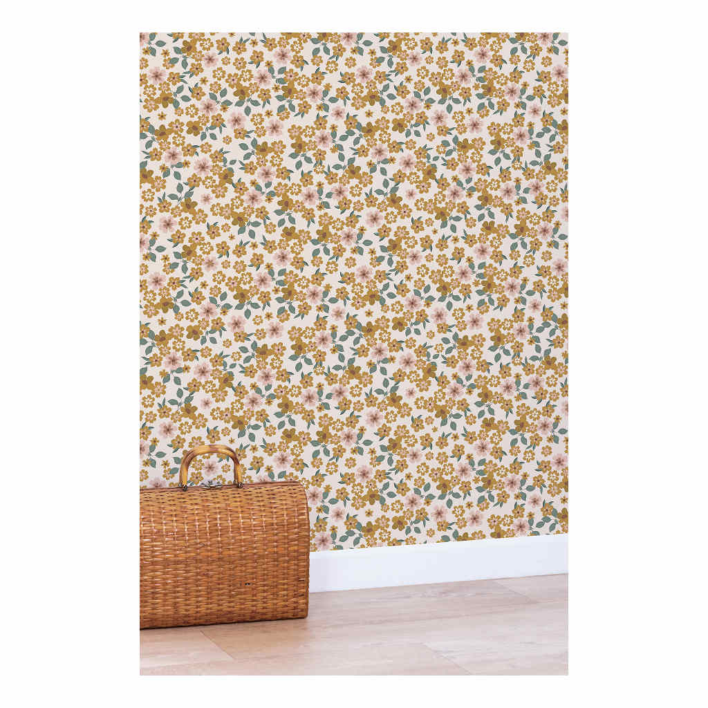 Inflorescence Faded Yellow Lilipinso kinderbehang 50 cm x 10 m