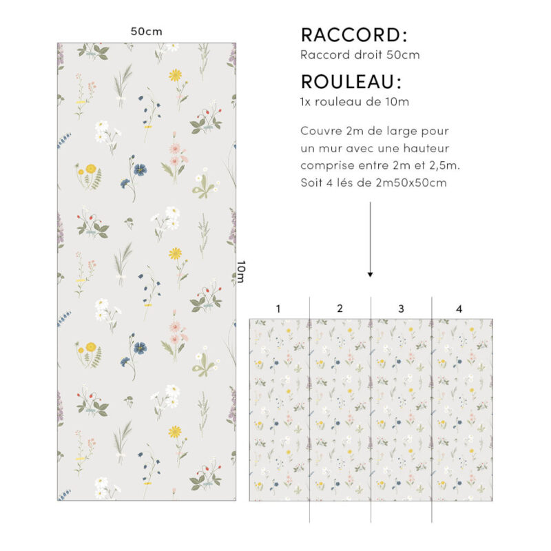 Wildflowers Lilipinso kinderbehang 50 cm x 10 m