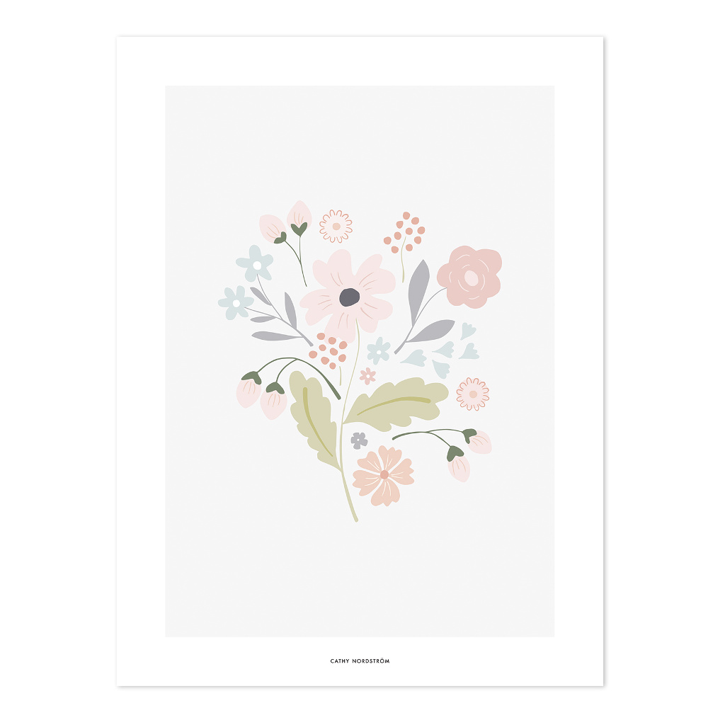 Bloom Bouquet With Stems Lilipinso poster 30 x 40 cm