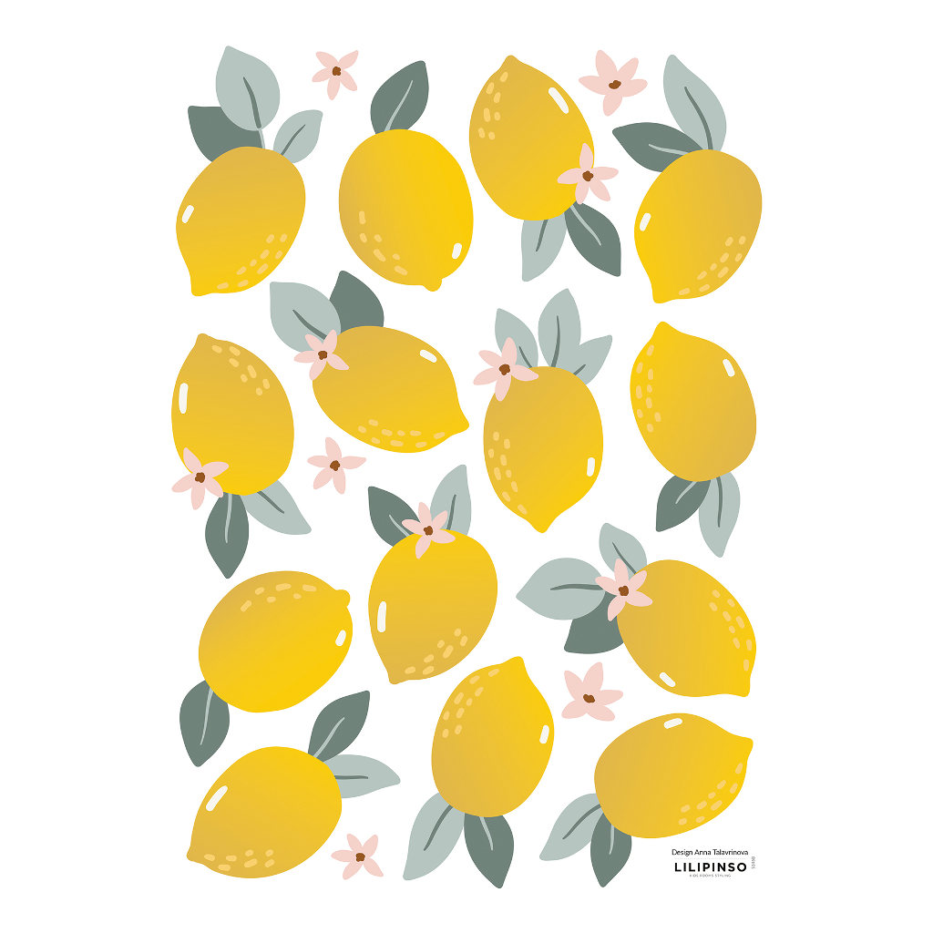 Lemons Lilipinso muursticker a3 29,7 x 42 cm