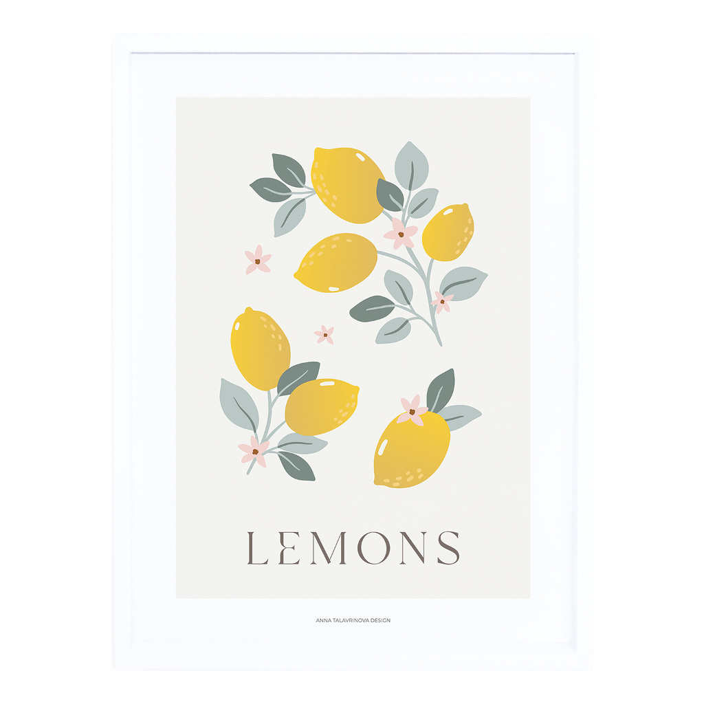 Lemons Lilipinso poster 30 x 40 cm