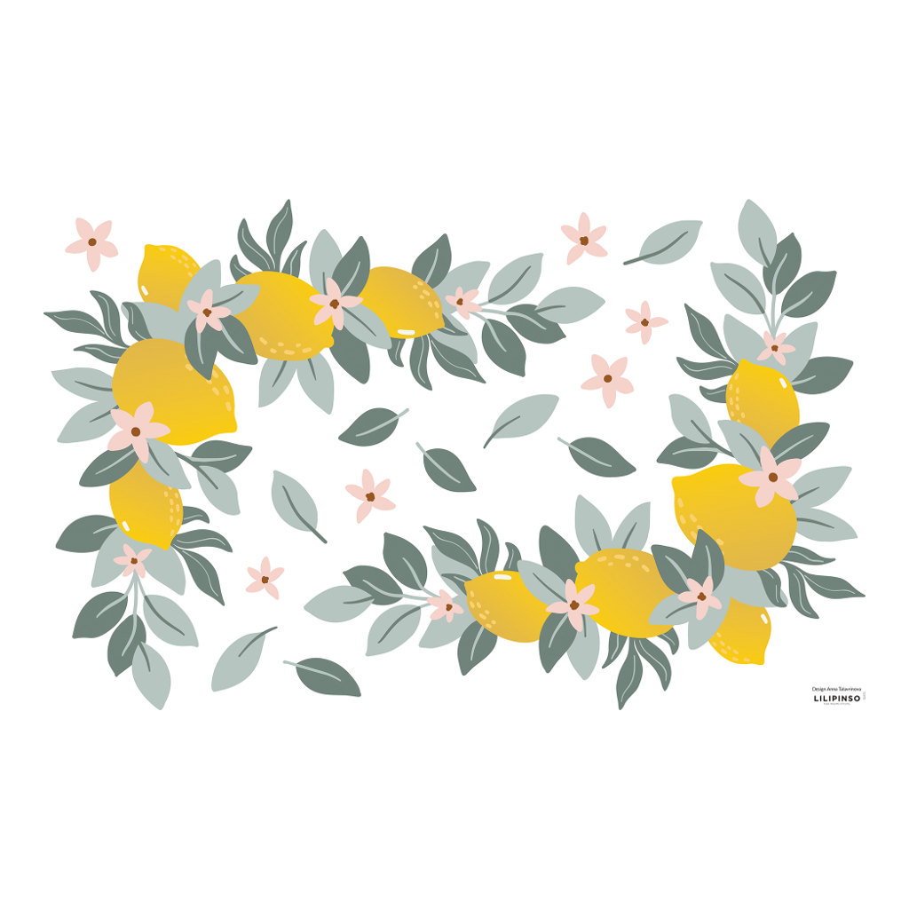  Lemons Ornaments Lilipinso muursticker decoratie m