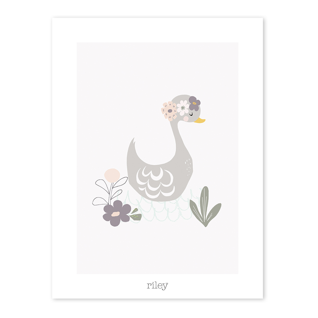 My Lovely Swan Duck Lilipinso poster 30 x 40 cm