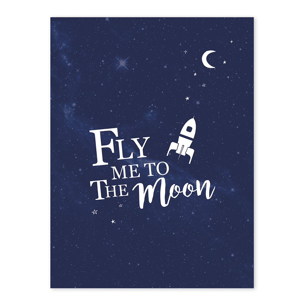 Fly Me Tothe Moon Lilipinso poster 30 x 40 cm