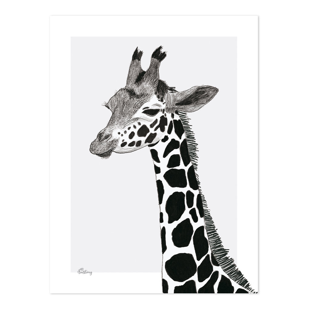 Giraffe Lilipinso poster 30 x 40 cm