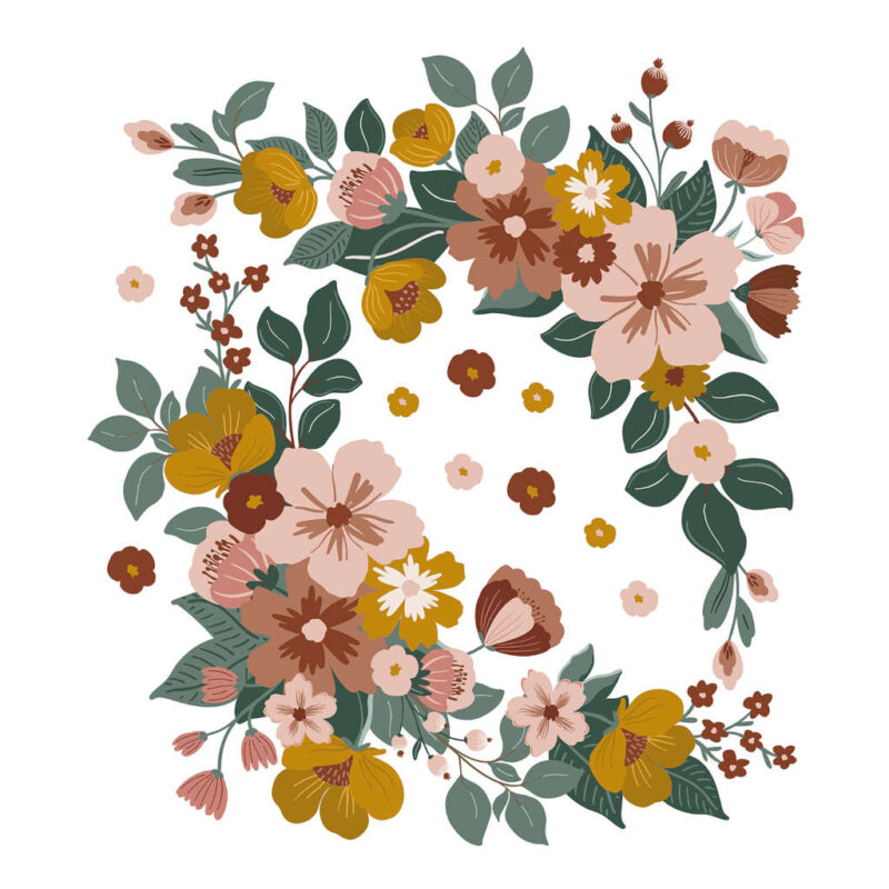 Blooming Ornaments Lilipinso muursticker