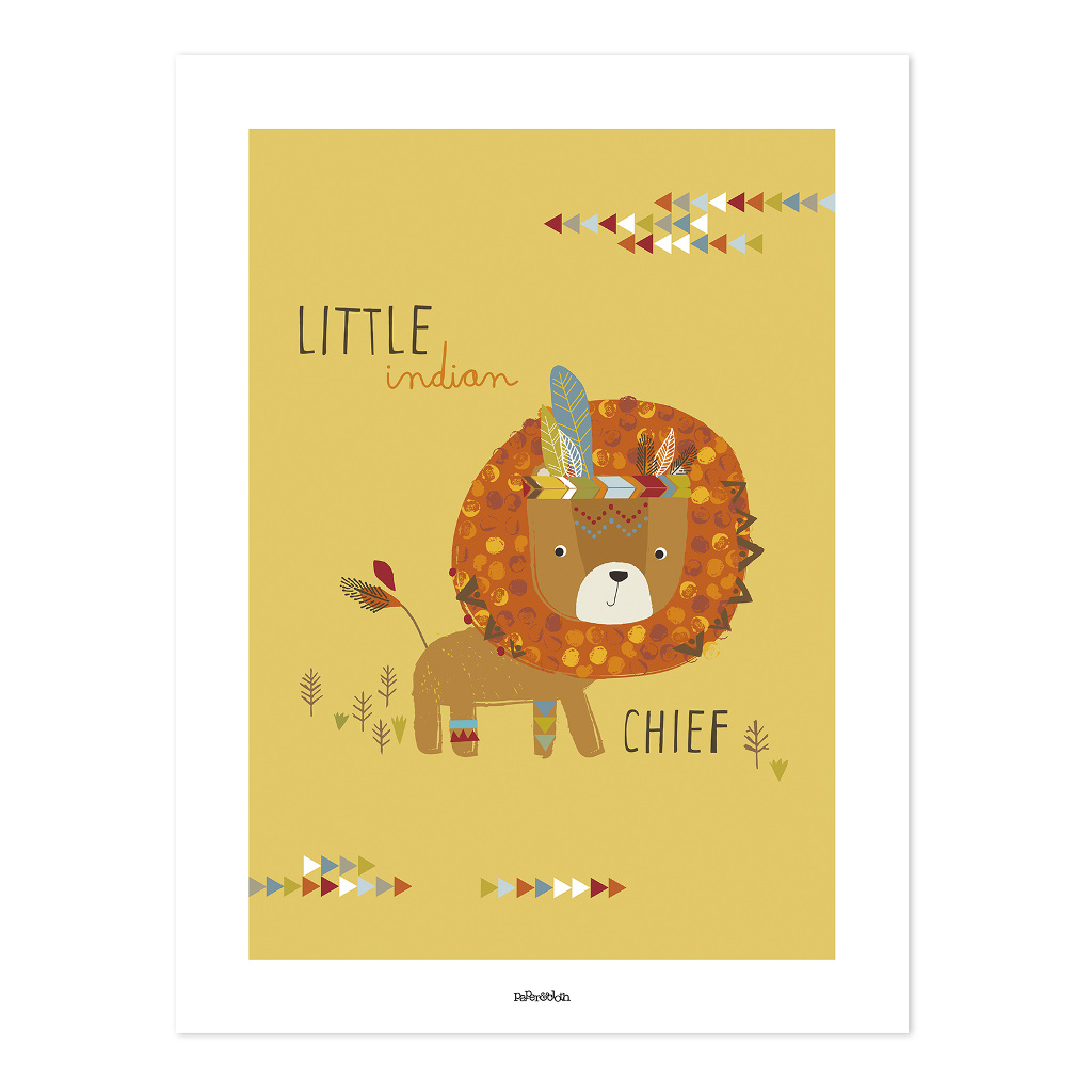 Indians The Little Chief Lilipinso poster 30 x 40 cm