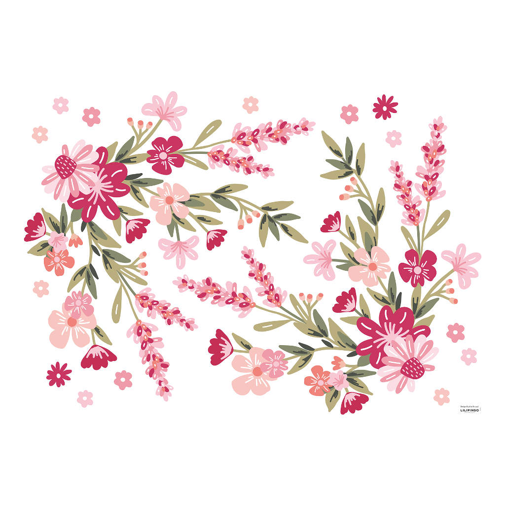  Magenta Bloomings Lilipinso muursticker decoratie l