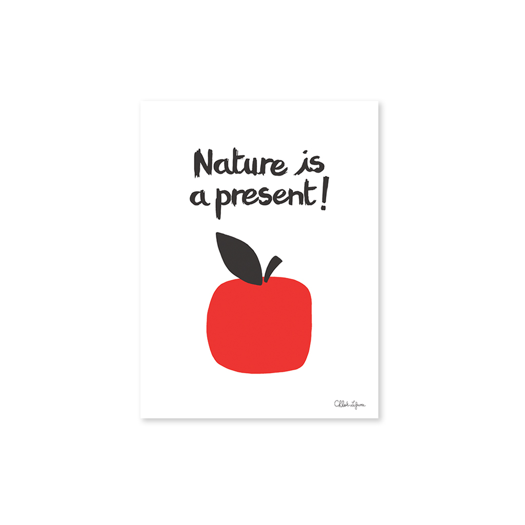 Nature Is A Present, Apples Lilipinso poster 30 x 40 cm