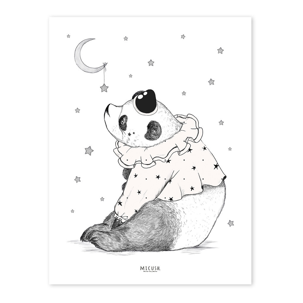 Panda Lilipinso poster 30 x 40 cm