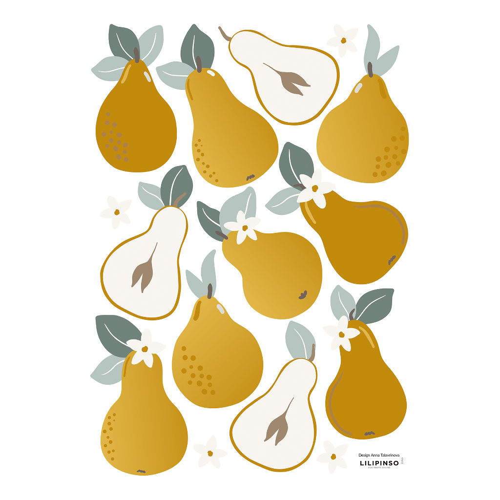 Pears Lilipinso muursticker a3 29,7 x 42 cm