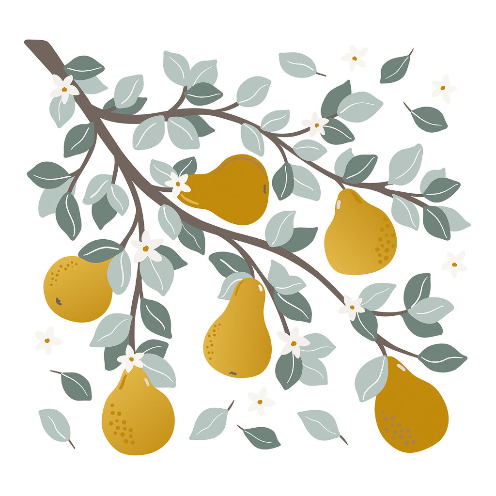 Pears On A Branch Lilipinso muursticker