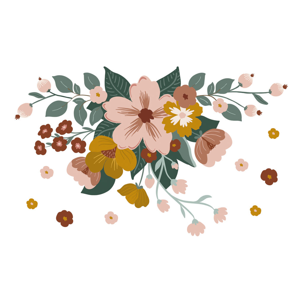 Floral Bouquet Lilipinso muursticker