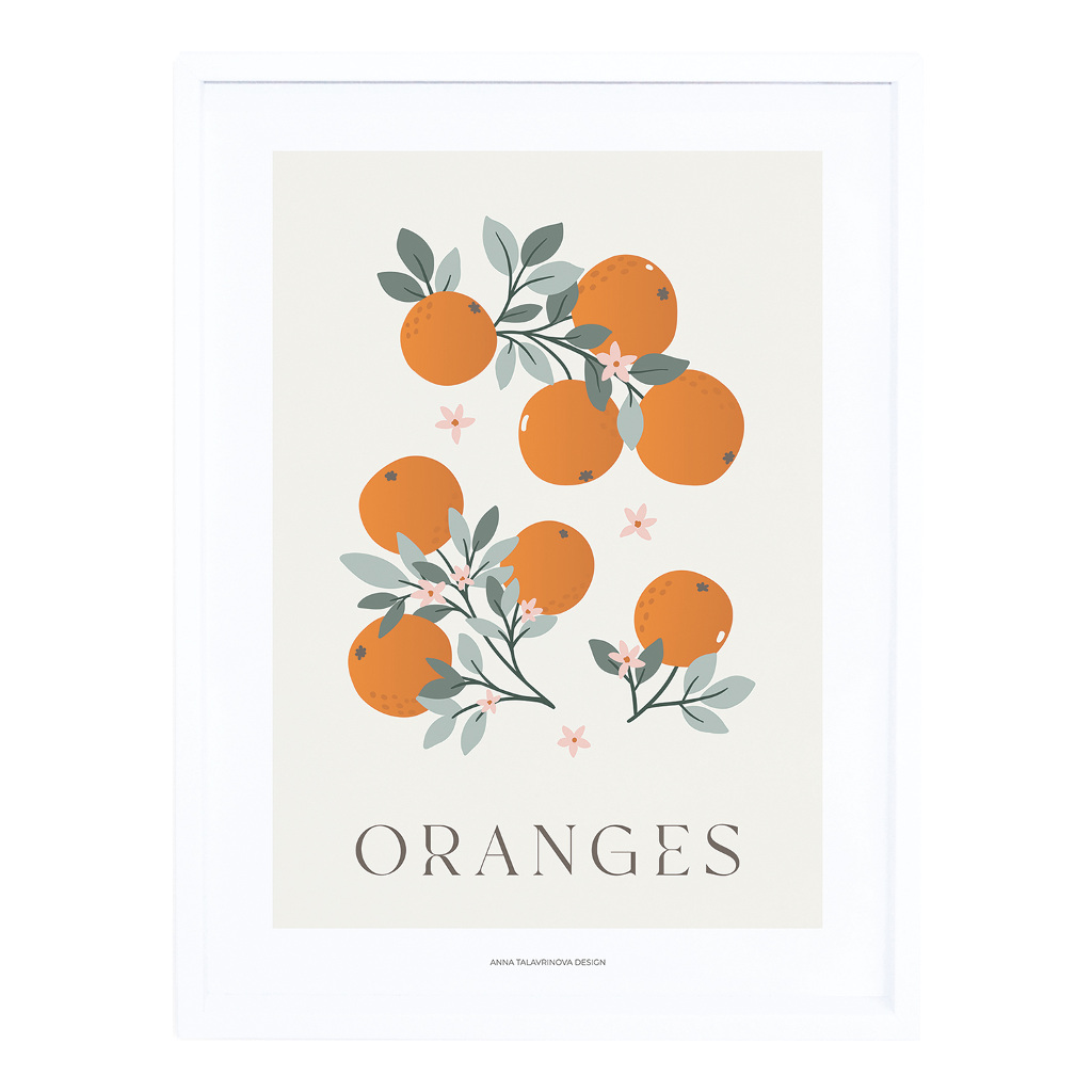 Oranges Lilipinso poster 30 x 40 cm