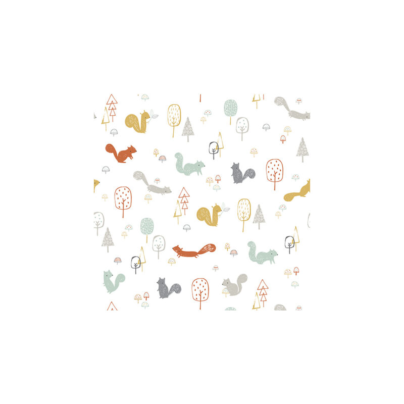 Squirrels & Wood Lilipinso kinderbehang 50 cm x 10 m