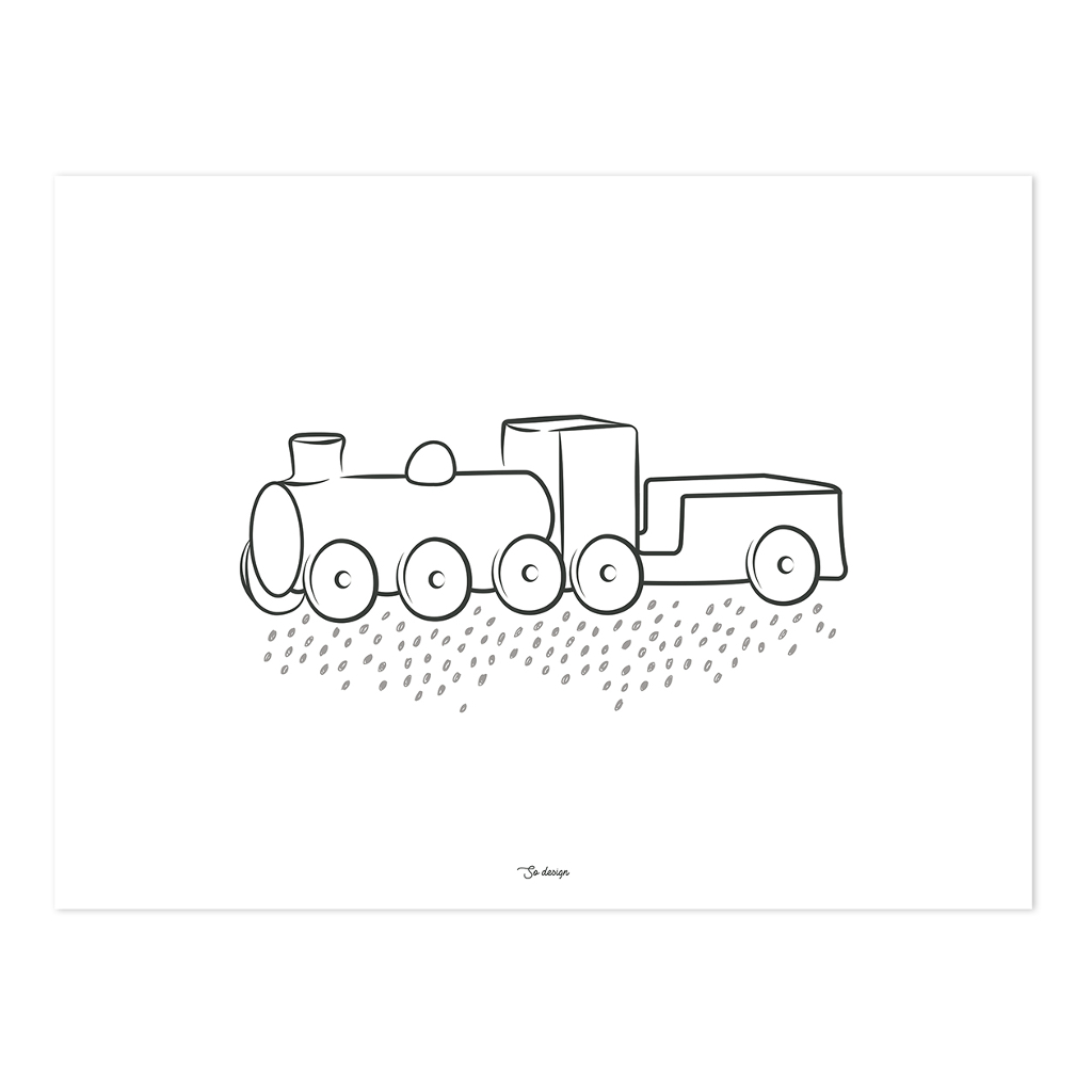 Wild West Steam Engine Lilipinso poster 30 x 40 cm