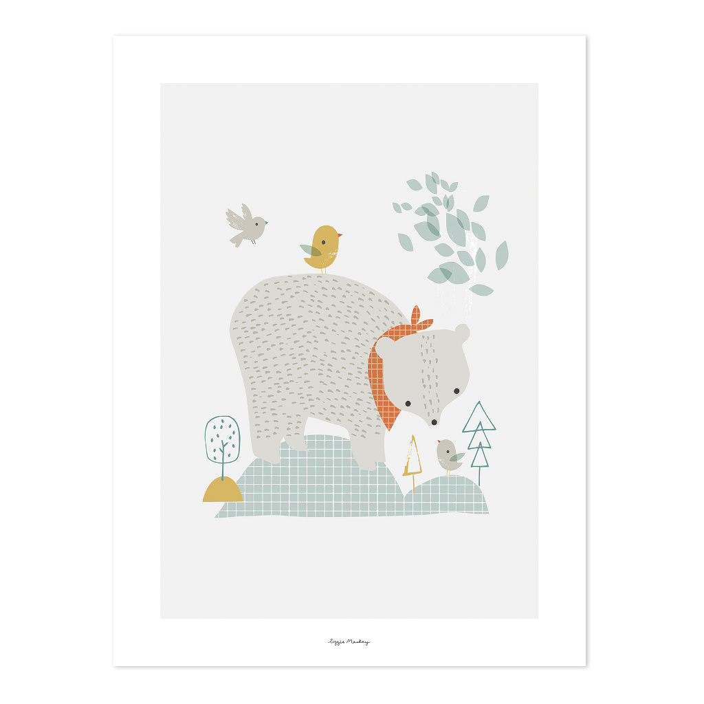 Woodland The Big Bear Lilipinso poster 30 x 40 cm