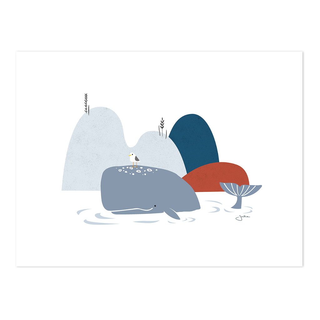 The Whale Lilipinso poster 30 x 40 cm