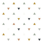 Triangles Blue, Grey, Beige Lilipinso kinderbehang 50 cm x 10 m