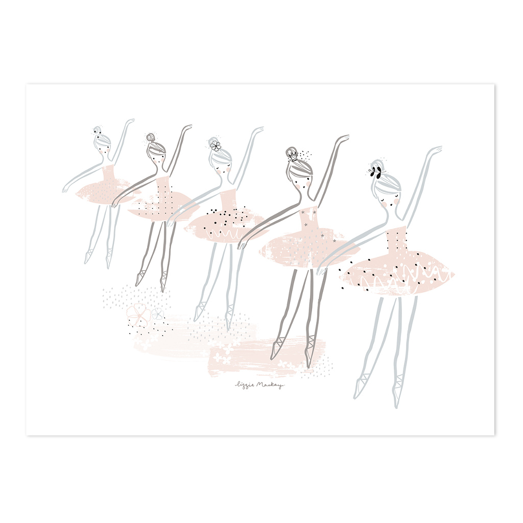 Young Ladies Ballerinas Lilipinso poster 40 x 30 cm