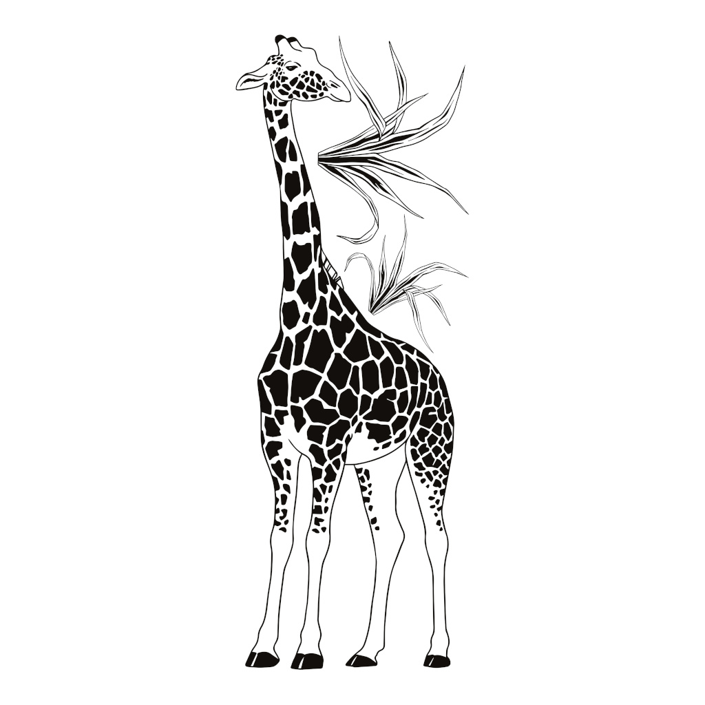 Giraffe Lilipinso muursticker