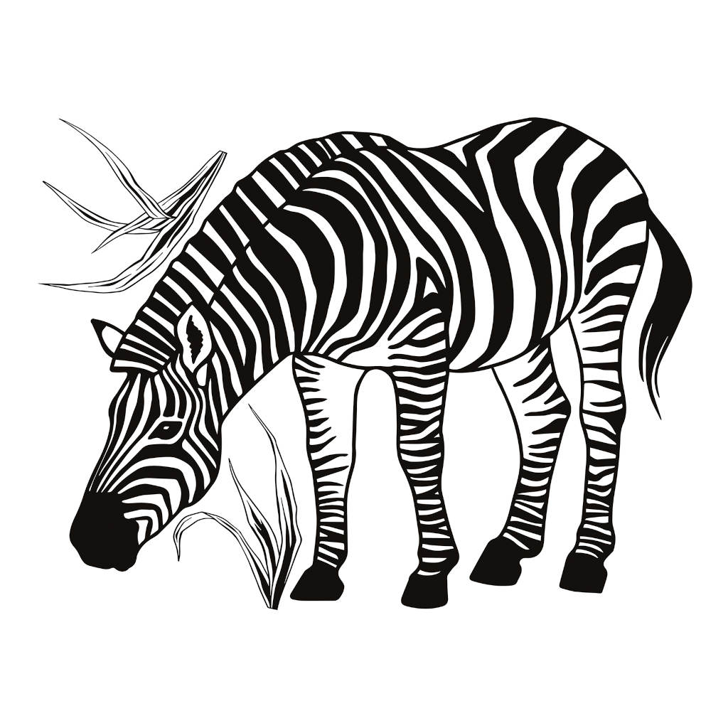 Zebra Lilipinso muursticker