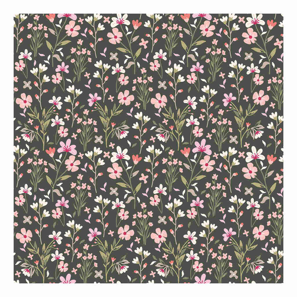 Spring Garden Dark Lilipinso kinderbehang 50 cm x 10 m